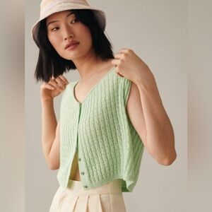 Pilcro Boatneck Boxy Knit Crop Top Sweater